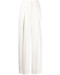 Alberta Ferretti - High-Waisted Wide Leg Trousers - Lyst