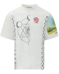 Marine Serre - Graphic-Print T-Shirt - Lyst