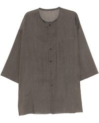 Yohji Yamamoto - Semi-Sheer Wide-Sleeve Shirt - Lyst