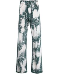 DARKPARK - Paint Splatter Wide-leg Jeans - Lyst