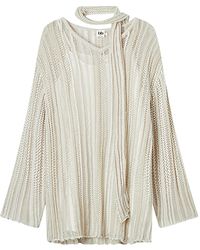B+ AB - Pull En Maille Ajourée - Lyst