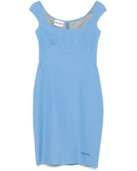 Miu Miu - Mini-Jurk Van Popeline - Lyst