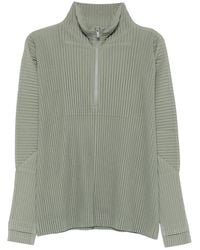 Homme Plissé Issey Miyake - Zip Plissé Top - Lyst