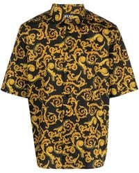 Versace - Baroque-pattern Cotton Shirt - Lyst