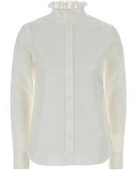 McQueen - Ruffle-Collar Shirt - Lyst