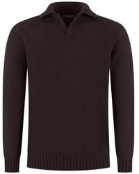 Zanone - Raglan-Sleeve Polo-Collar Sweater - Lyst