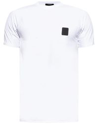 Balmain - T-Shirt Con Applicazione Logo - Lyst