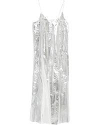 Tela - Yuki Metallic-Effect Midi Dress - Lyst