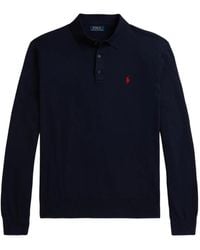 Polo Ralph Lauren - Long-Sleeve Collared Polo Shirt - Lyst
