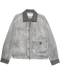 Feng Chen Wang - Button-Detail Bomber Jacket - Lyst