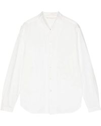 Forme D'expression - Kraagloos Katoenen Overhemd - Lyst