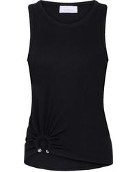 Rabanne - Asymmetric Gathered-Detail Tank Top - Lyst