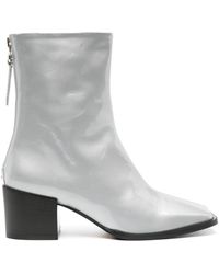 Aeyde - Amina Patent Leather Ankle Boots - Lyst