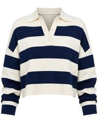 SER.O.YA - Gestreifter Ryla Pullover Mit Polokragen - Lyst