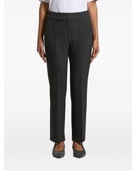 Peserico - Pressed-Crease Straight-Leg Trousers - Lyst
