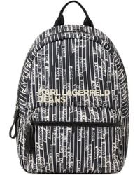 KARL LAGERFELD - All-Over Print Backpack - Lyst
