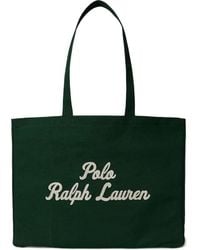 Polo Ralph Lauren - Bolso shopper con logo bordado - Lyst