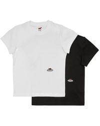 HOMMEGIRLS - X Fruit Of The Loom T-Shirt Crop À Patch Logo - Lyst
