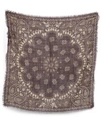SGOMBERO CANTINE - Luna Paisley-Print Frayed Scarf - Lyst