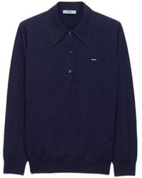 Prada - Cashmere Polo Sweater - Lyst