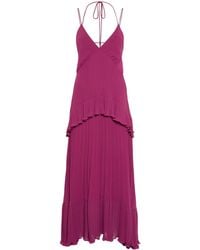 Twinset - Pleated Georgette Dress - Lyst