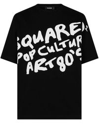 DSquared² - T-shirt en coton à slogan imprimé - Lyst
