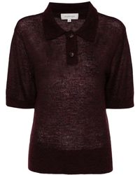 Lee Mathews - Mila Knitted Polo Shirt - Lyst