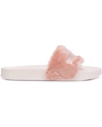 puma fluffy sliders