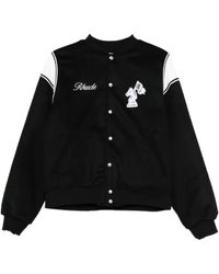 Rhude - Logo-Embroidered Bomber Jacket - Lyst