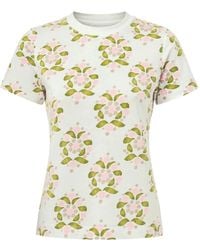 Cynthia Rowley - Floral-Print T-Shirt - Lyst