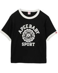 AAPE BY A BATHING AP - Graphic Ringer T-Shirt - Lyst
