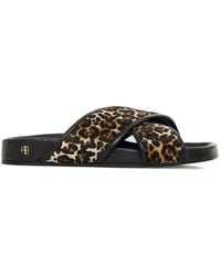 Anine Bing - Emi Leopard-Print Sandals - Lyst