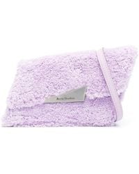 Acne Studios - Logo-Patch Brushed Messenger Bag - Lyst