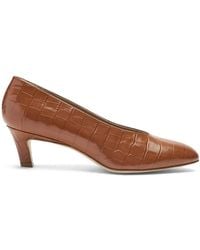 SCAROSSO - Escarpins Deva 50 Mm À Effet Peau De Crocodile - Lyst