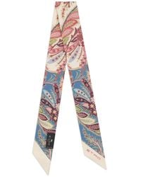 Etro - Paisleyna En Soie À Imprimé Placé, Femme - Lyst