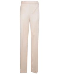 Twinset - Satin-Finish Straight-Leg Trousers - Lyst