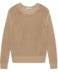Zanone - Open-Knit Cotton Sweatshirt - Lyst