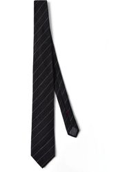 Brunello Cucinelli - Cravate en soie à fines rayures - Lyst