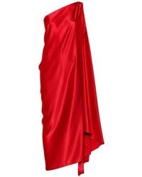 Stephan Janson - One-Shoulder Draped Maxi Dress - Lyst