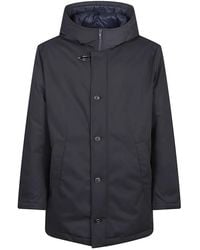 Fay - Chaqueta Con Capucha Y Botones - Lyst