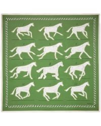 Mulberry - Fular Chalk Horse Con Estampado - Lyst