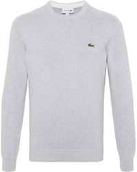 Lacoste - Mélange-Effect Cotton Jumper - Lyst