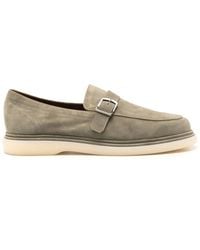Fratelli Rossetti - Buckled Suede Loafers - Lyst