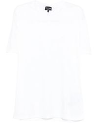 Giorgio Armani - Off Cotton T-Shirt - Lyst
