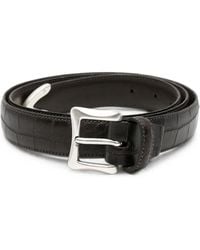 Eraldo - Crocodile-Effect Buckle Belt - Lyst