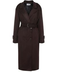 Frankie Shop - ベルテッド ダブルコート - Lyst