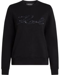 Karl Lagerfeld - Logo-Embellished Sweatshirt - Lyst