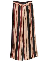 PT Torino - Stripe-Print Palazzo Pants - Lyst