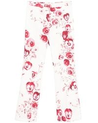 Giambattista Valli - Floral Cropped Trousers - Lyst
