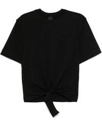 Pinko - Tied T-Shirt - Lyst